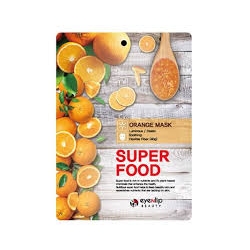 EYENLIP - Super Food Orange Mask, 23 ml - maska w płachcie do twarzy z ekstraktem z pomarańczy